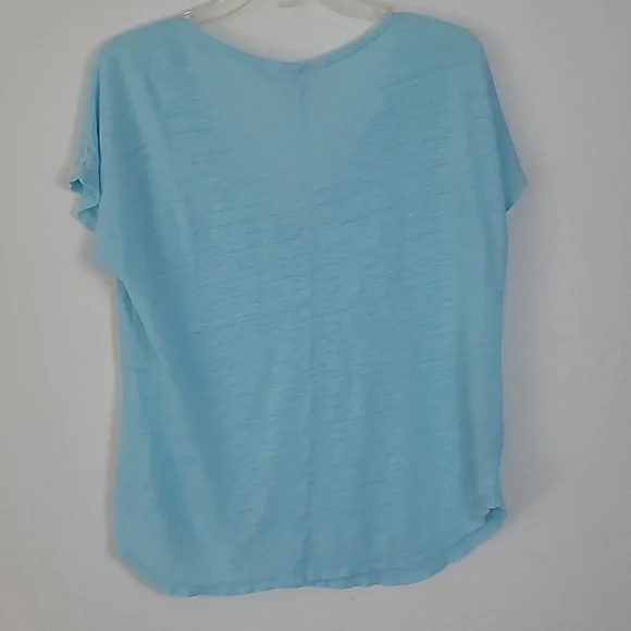 Lily Pulitzer Rollins linen lightweight slouchy pocket tee shirt top. Size M - Picture 5 of 6